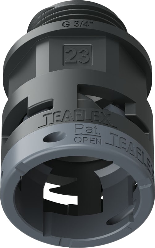 TEAFLEX - RACC. NERO   IP66 SM23 G  3/4'
