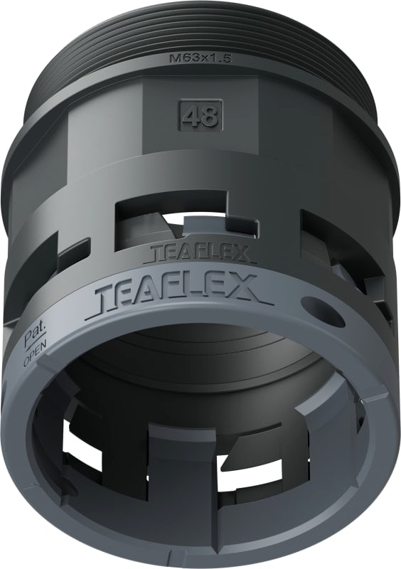 TEAFLEX - RACC.NERO IP66 SM48 M63X1,5