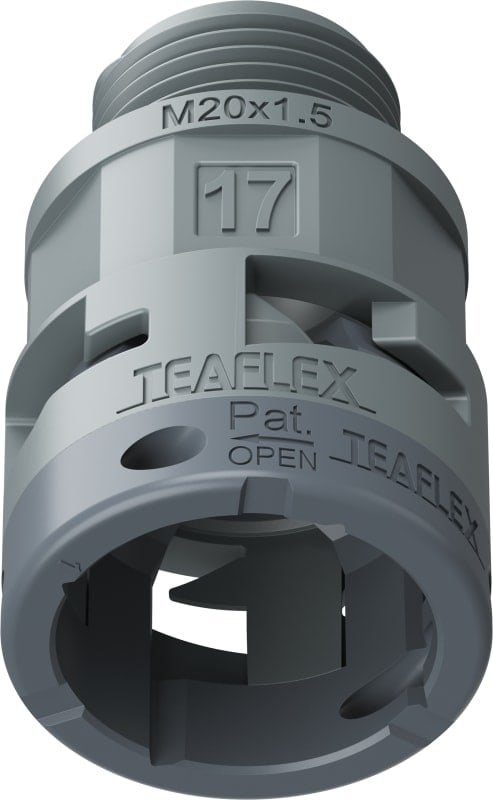 TEAFLEX - RACC.GRIGIO IP66 SM17  M20X1,5