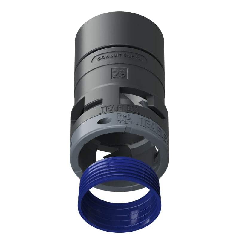 TEAFLEX - RACC.ADATTATORE NERO IP68 3629