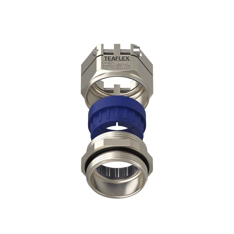 TEAFLEX - Pressacavo anti torsione in ottone nichelato IP68 (ATEX) 24-28 PG29.
