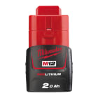 MILWAUKEE - BATTERIA M12 B2 12V - 2 AH  (LITIO)