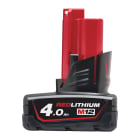 MILWAUKEE - BATTERIA M12 B4 12V 4 AH (LITIO)
