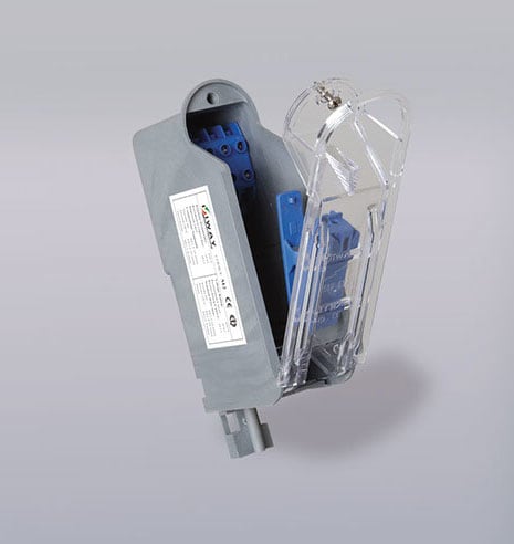 TECNOPALI - MORSETTIERA DOPPIO ISOLAM DIM.38X132MM