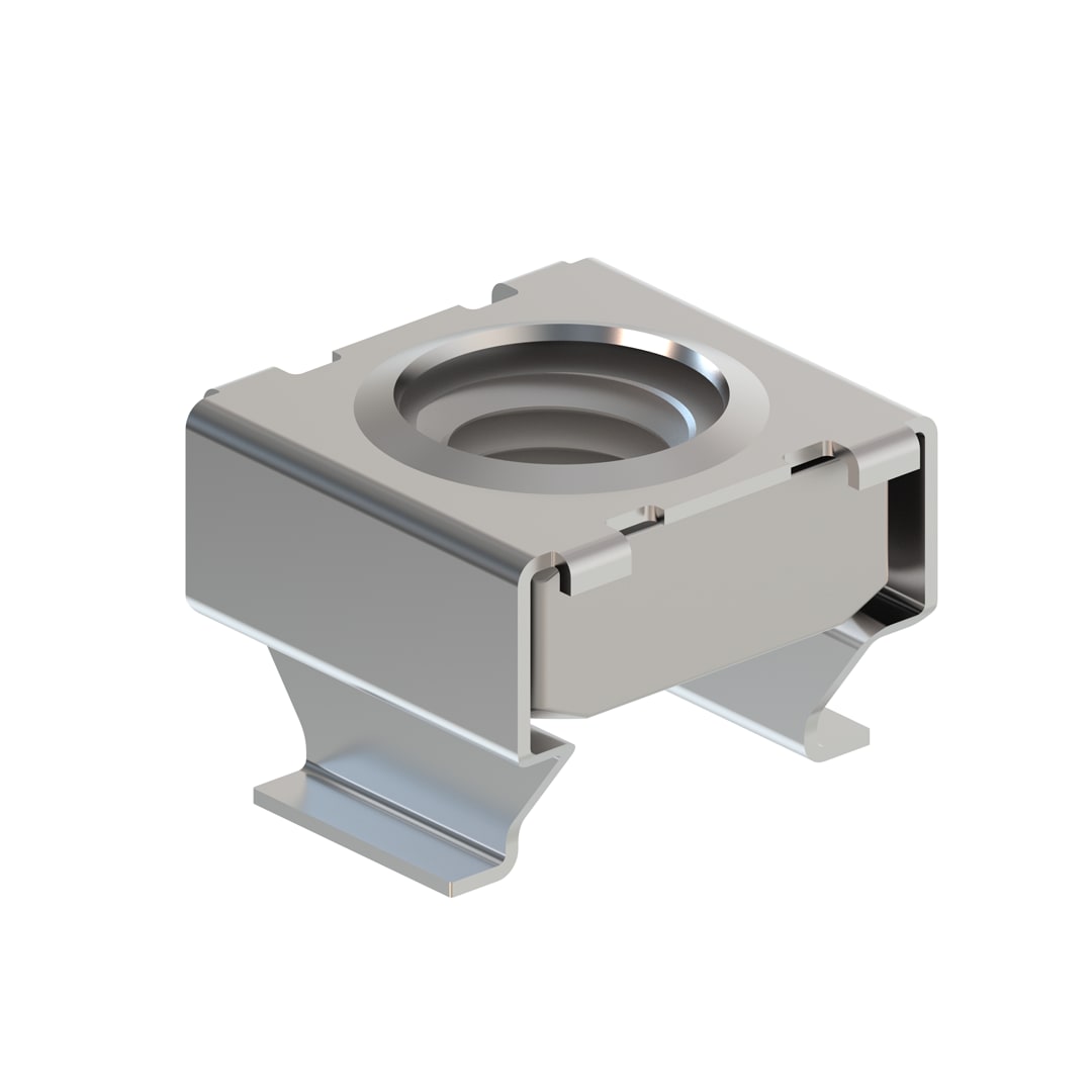 TEKNOMEGA - Dado a gabbia M8 inox per lamiera spessore 4mm.