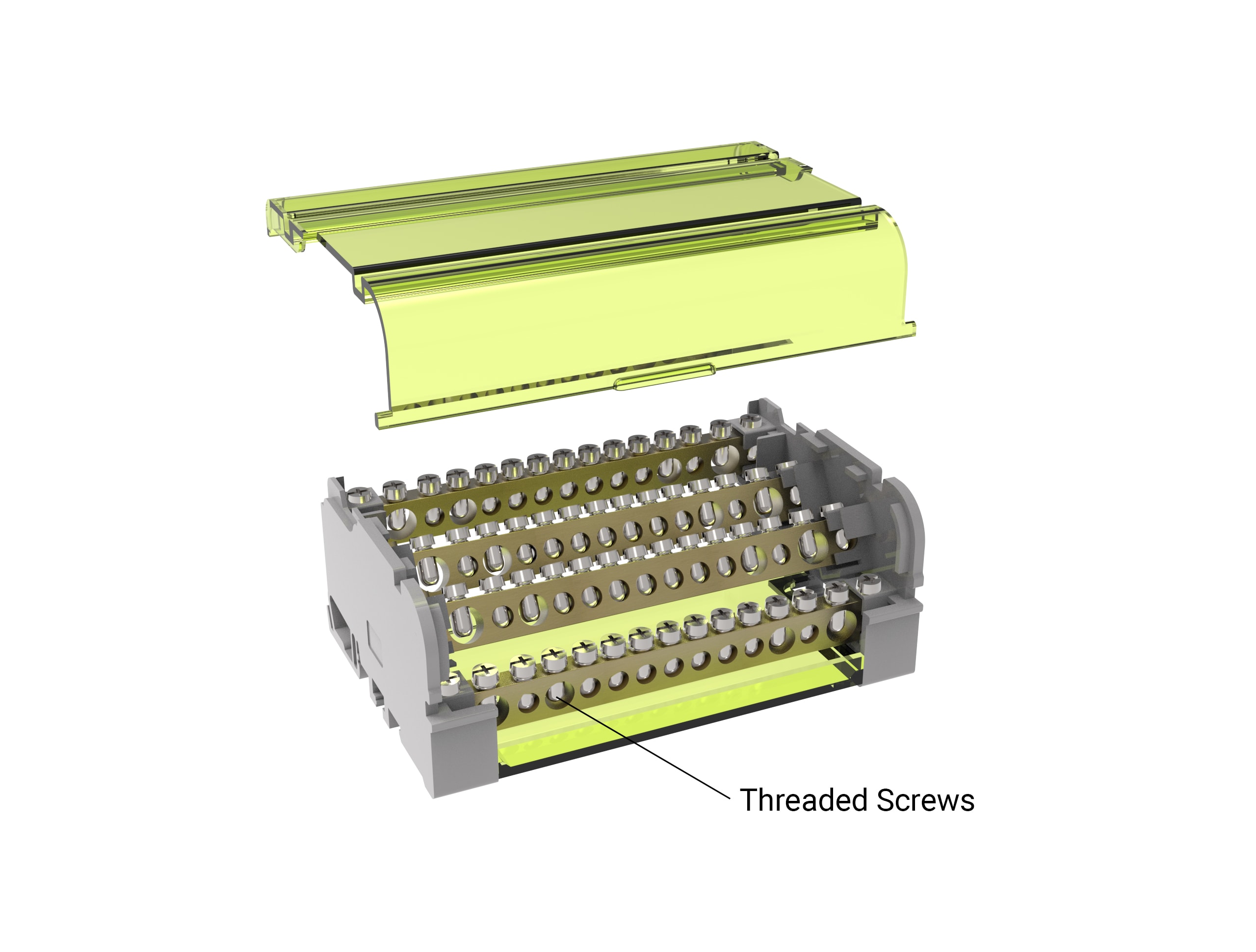 TEKNOMEGA - Quadripolare 125A 14 uscite Ripartitore morsettiera quadrupolare 125A 14.