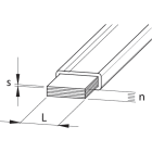 TEKNOMEGA - Coflex Plus barra flessibile isolata 6x15,5x0,8 stag flex