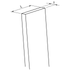 TEKNOMEGA - Piatto rame pieno 40x10x1750 Barra 40x10 L1750mm.