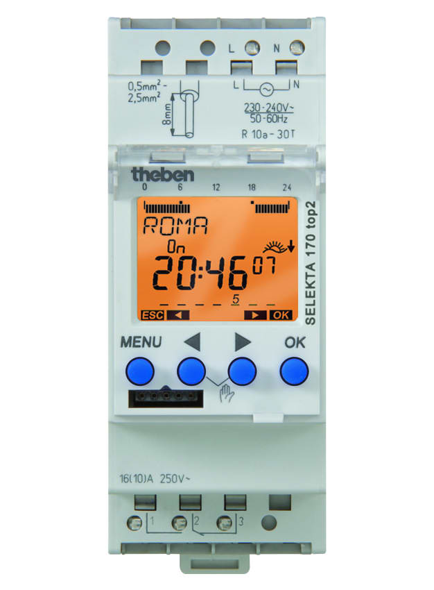 THEBEN - SEL 170 TOP2 INT. ASTRO 2 MOD.DIN 1CAN