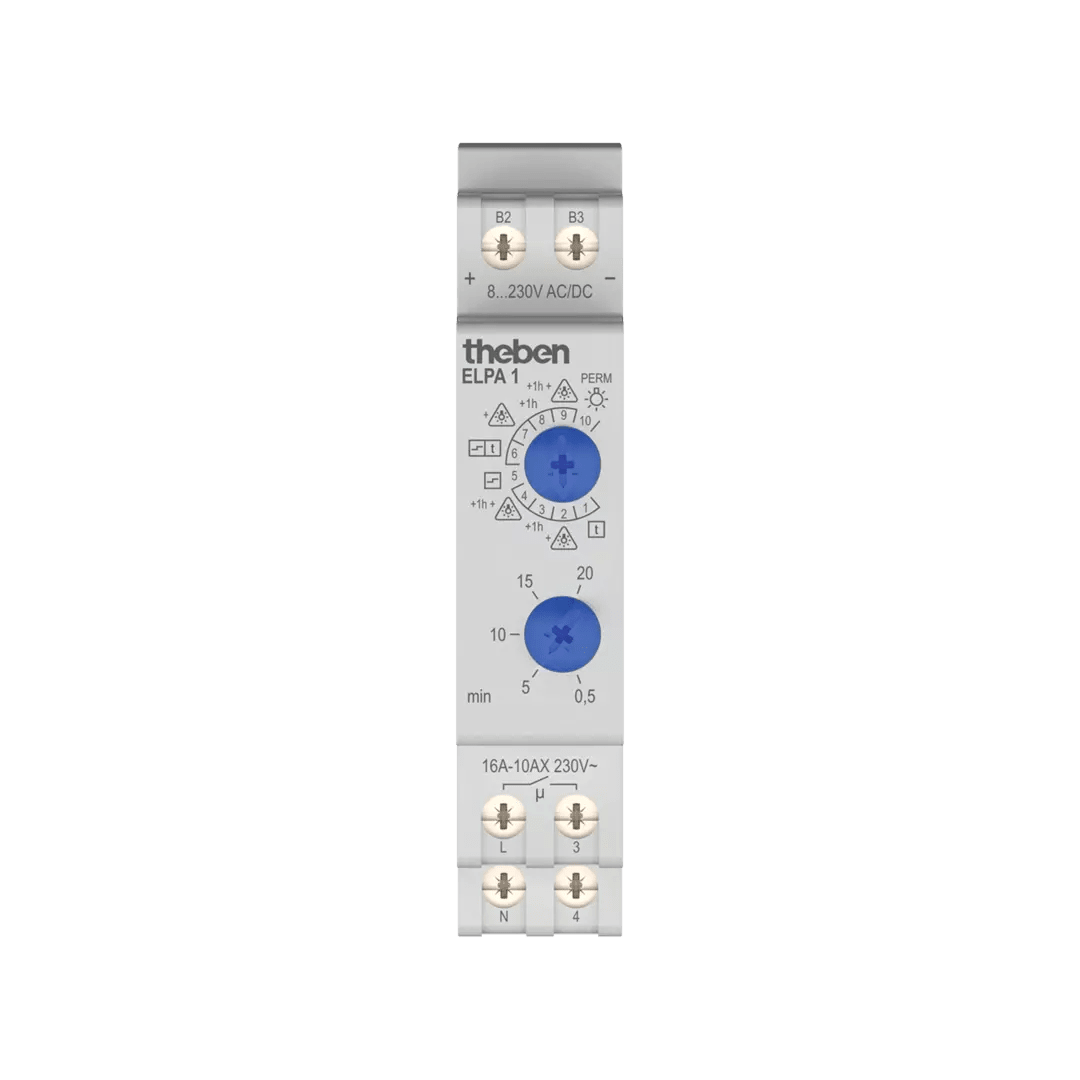 THEBEN - Timer per luci scale in linea con 10 funzioni