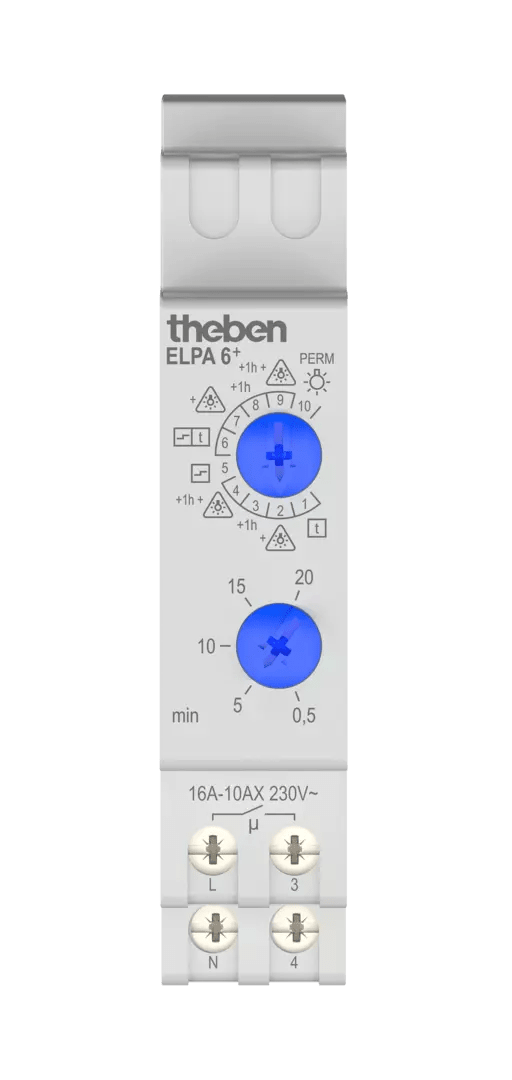 THEBEN - Timer per luci scale in linea con 10 funzioni