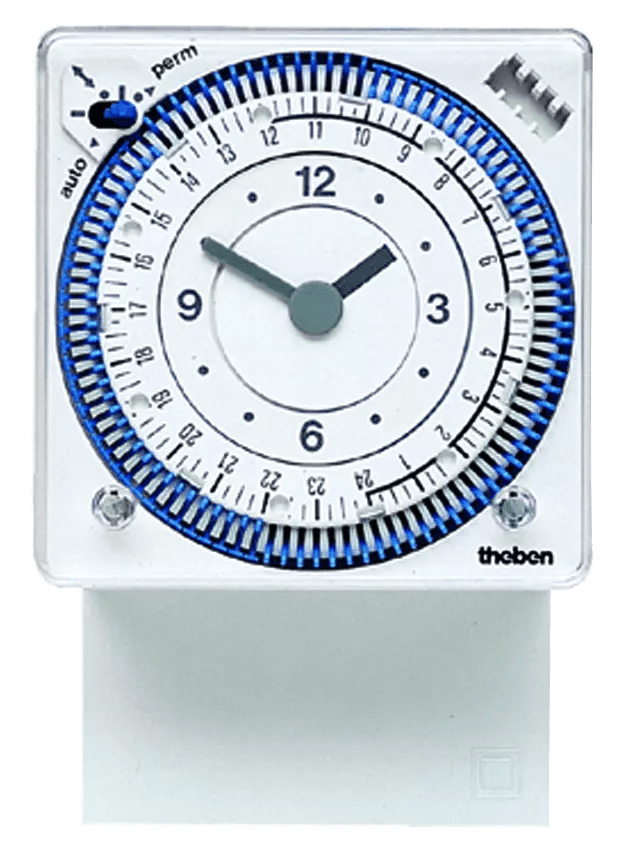 THEBEN - Timer con base a innesto Segmenti di 24 ore, 3 TE