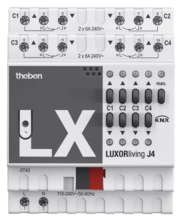 THEBEN - Attuatore cieco LUXORliving 4-fold