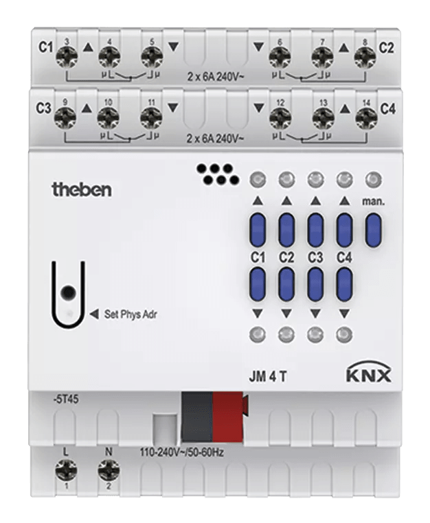 THEBEN - Attuatore cieco KNX a 4 pieghe