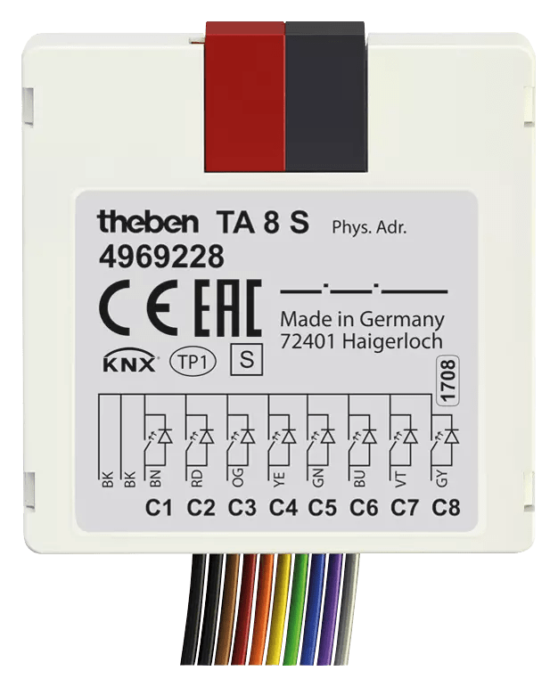 THEBEN - Interfaccia pulsante KNX ingresso binario 8-fold
