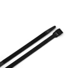 TRADEFORCE - Fascetta a doppia chiusura, 180*8.6mm, nero, interno/esterno, 100 pz, Poliammide 12