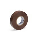 TRADEFORCE - Nastro isolante marrone 19 x 0.15 mm 25 metri 10-90 gradi