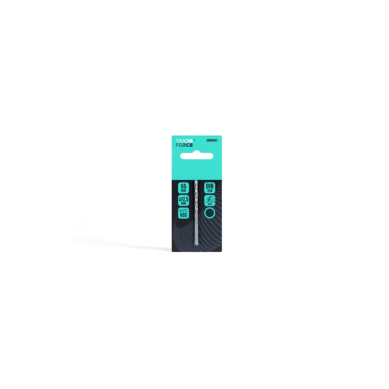 TRADEFORCE - Punta per metallo hss 2,5 mm