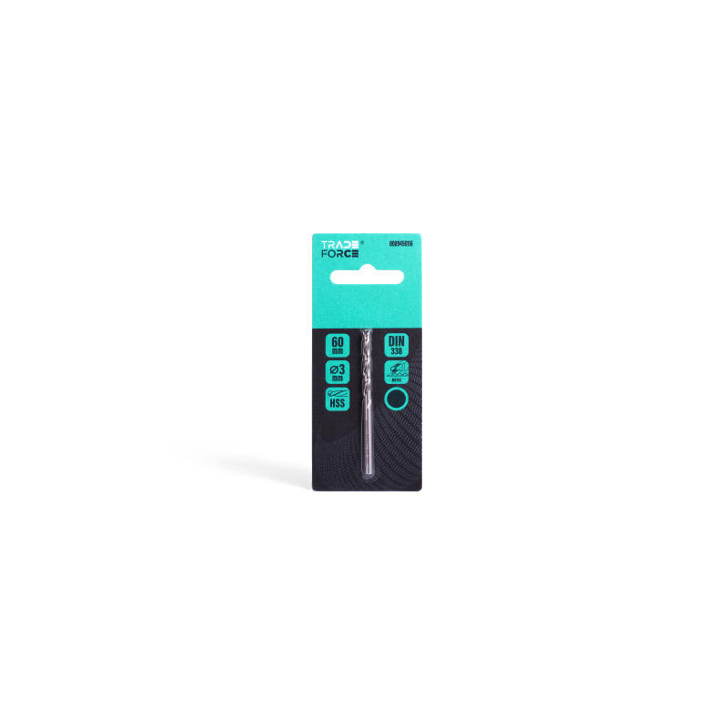 TRADEFORCE - Punta per metallo hss 3 mm