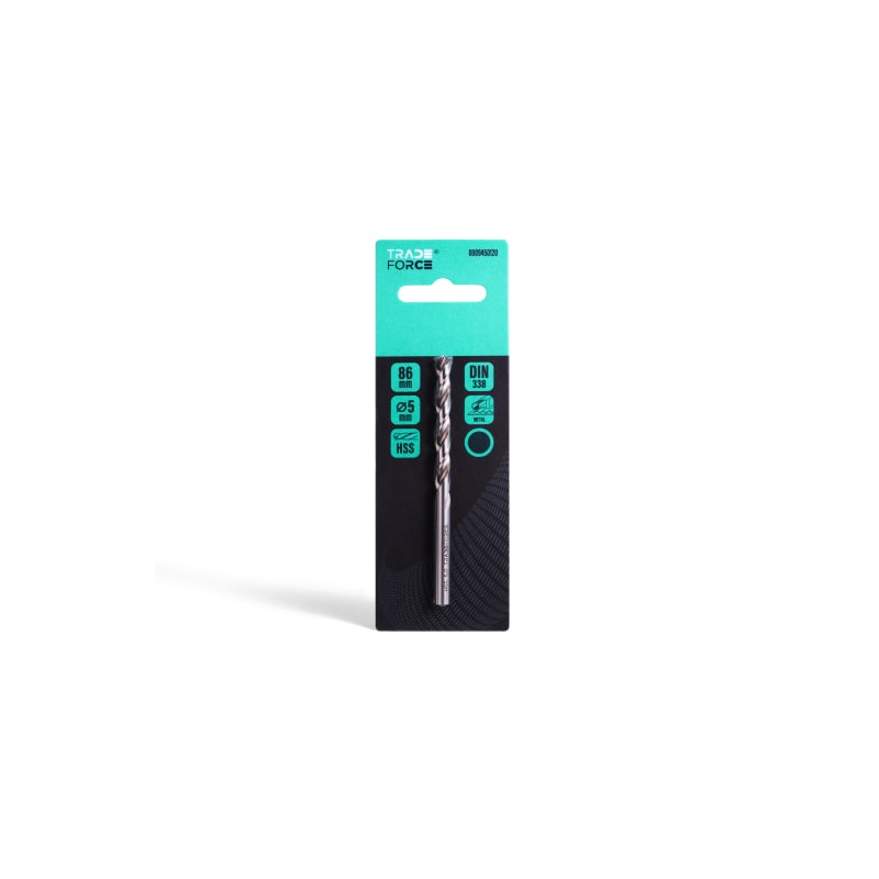 TRADEFORCE - Punta per metallo hss 5 mm