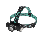TRADEFORCE - Lampada frontale 2000lm, 3.7V, 4000mAh, batteria ricaricabile, IPX4, scocca in alluminio