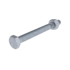 UNEX - Asse di montaggio DIN 931 M10x100 in Galvanizzato classe 6