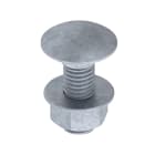 UNEX - Bulloni con dado DIN 603 M8X25 in galvanizzato classe 6