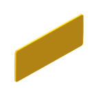 UNEX - Piastrina segnalizzazione ID colore giallo 40x100 mm in U48X senza alogeni