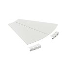 UNEX - Coperchio curva piana 45º 600 R300 in U23X