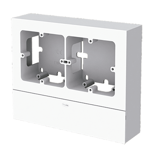 UNEX - Scatola porta apparecchi per due universale interasse 60 mm in U42X senza alogeni