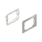 UNEX - Supporto porta apparecchi con placca universale interasse 83,5 mm in U48X senza alogeni