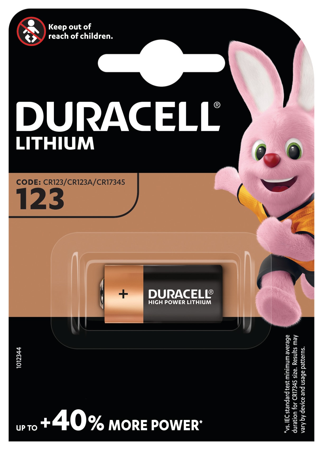DURACELL - DL123BL1 BATT LITIO 123 ULTRA M3 FOTO 3V