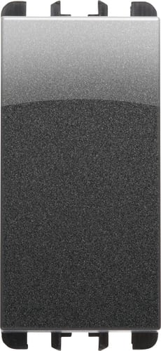 URMET - pulsante morsetti a vite 1 modulo 1P NC 10A Nea acciaio scuro TST AC
