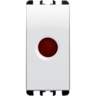 URMET - Diffusore rosso per LED, 1 modulo, Nea, bianco ghiaccio, 1M BG.