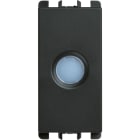 URMET - Diffusore trasparente con led bicolore 230Vac, 1 modulo, Nea, antracite DIFFUSORE TR.+LED BICOL.230VAC.