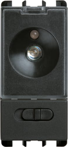URMET - Torcia elettronica estraibile d'emergenza a 1 modulo, Nea, antracite EL.230V/CA 50-60HZ 1M A.