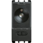 URMET - Torcia elettronica estraibile d'emergenza a 1 modulo, Nea, antracite EL.230V/CA 50-60HZ 1M A.