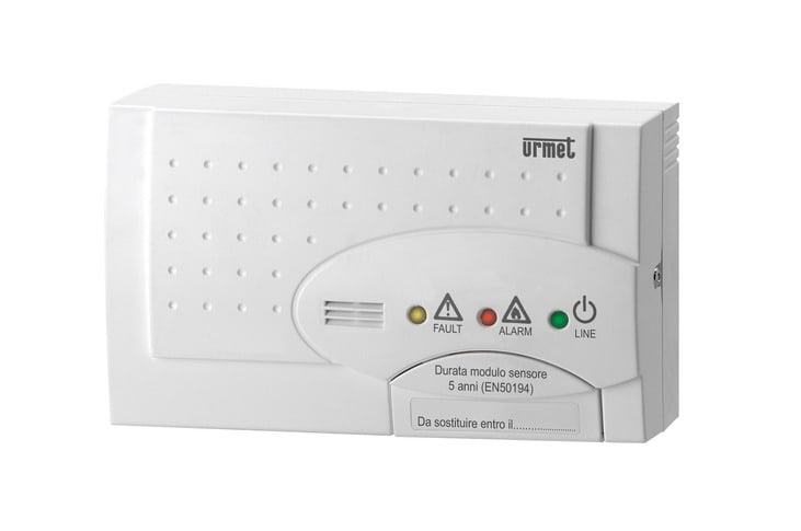 URMET - Rilevatore di monossido di carbonio ad uso domestico. Alimentazione a batteria linea 700