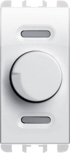 URMET - Dimmer rotativo per carichi resistivi, 1 modulo, 100-500W, 230Va.c., Nea, bianco ghiaccio DIMMER POTENZ ROTAT 1M BG.