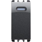 URMET - Dimmer a pulsante per carichi resistivi e induttivi, 1 modulo, 60-500VA, 230Vac, Nea, TRIAC, acciaio scuro, 1M AC.