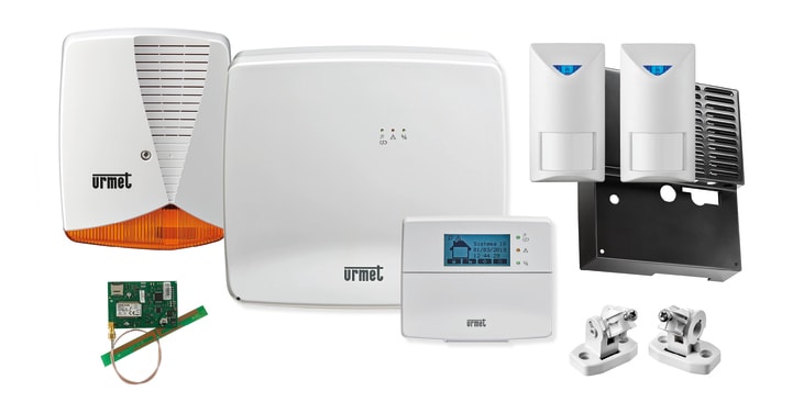 URMET - Kit antintrusione filare avanzato per la sicurezza domestica, modello 1068.