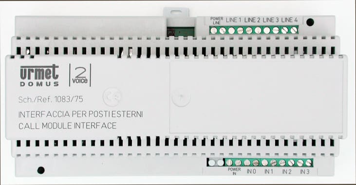 URMET - Interfaccia per posti esterni, sistema 2Voice, chiamata postazione esterna.