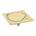URMET - Portameccanismo chiusura manuale, 1 presa schuko e 1 presa RJ45 Cat. 5e, serie K45, ottone MECC.K45 SHUKO+CAT5 COP.OTTONE.