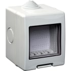 URMET - Scatola protetta IP55 grigia con 2 moduli, RAL 7035, ideale per ambienti Nea.
