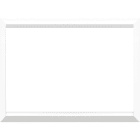 URMET - Cornice bianca per placca in metallo, 3 moduli, design moderno e minimalista.