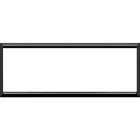 URMET - Cornice nera per placca in vetro e alluminio, 6 moduli, design elegante.