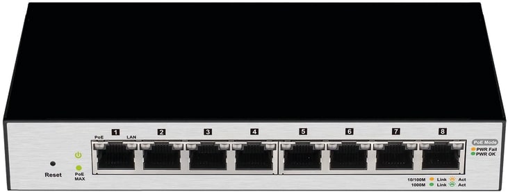URMET - Switch PoE layer2 managed, iPerTAlk, per integrazione con sistema iPerCom, a 8 porte per citofonia.