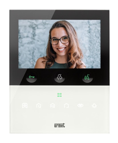URMET - Videocitofono vivavoce IP VOG5+ bianco display 5" sistema IPerCom