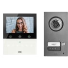URMET - Kit monofamiliare video con pulsantiera Mikra2 e videocitofono vivavoce con Wi-Fi VOG5W bianco, sistema 2Voice MIKRA2 VOG5W.