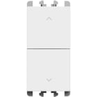 URMET - Pulsanti interbloccati morsetti vite 1 modulo 1P NO + 1P NO 10A Lybra Bianco
